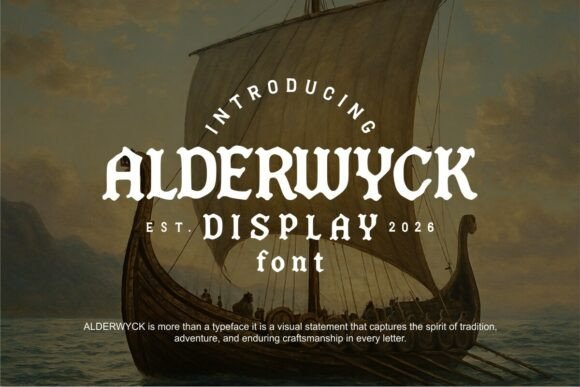 Alderwyck: A Timeless Display Typeface for Handmade Creators