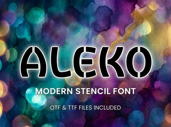 Aleko: A Bold Display Font That Makes Handmade Products Shine