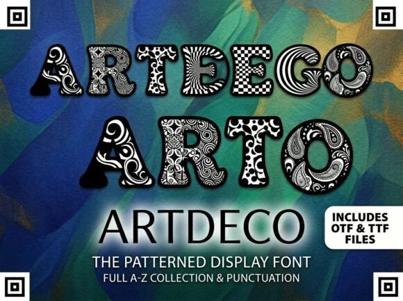 Artdeco: A Maximalist Display Font for Bold Digital Identity
