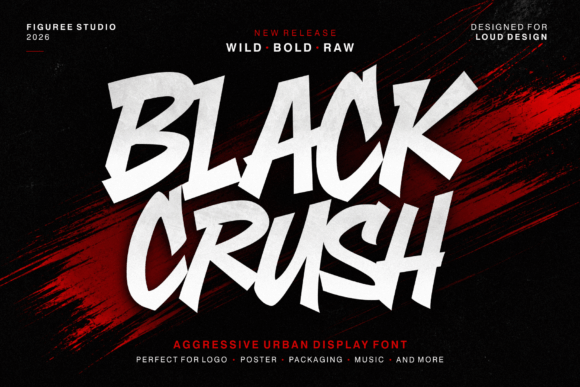 Black Crush: A Bold Display Font for Small Business Branding