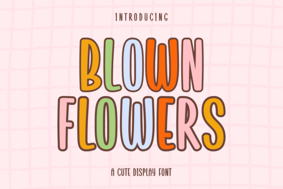 Blown Flowers: A Display Font That Breathes Calm Into Your Pages