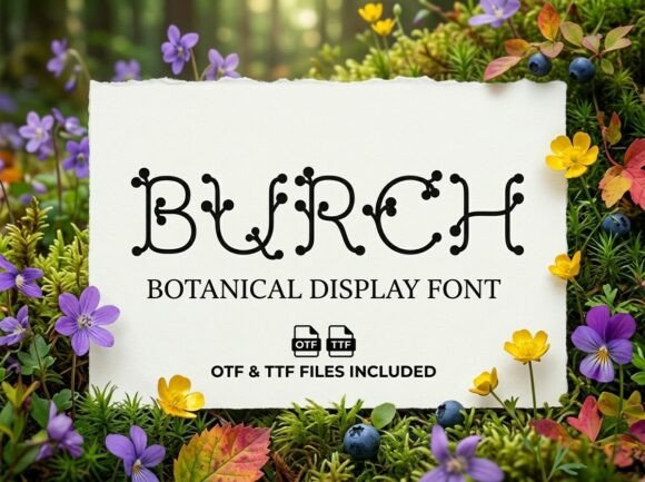 Burch: A Display Typeface That Breathes With Your Content