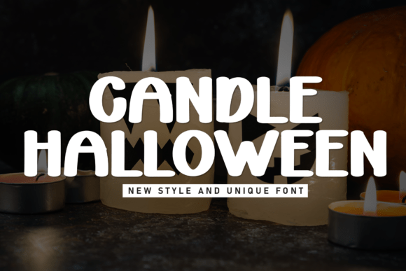 Candle Halloween: A Warm Handwritten Display Font for Digital Brands