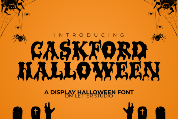 Caskford Halloween: A Display Font for Bold Digital Branding