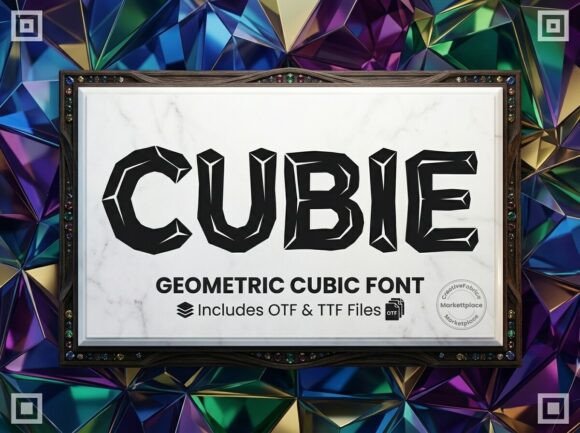 Cubie: A Bold Display Font for Digital Impact