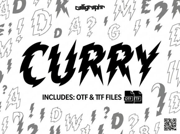 Curry: A Bold Display Font for Editorial Impact