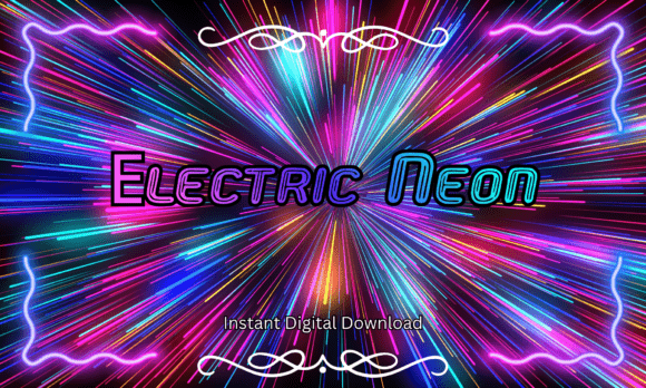 Electric Neon: A Display Font That Sparks Joy