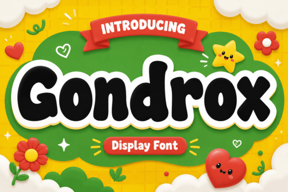 Gondrox: A Friendly, Energetic Display Font for Small Business Branding