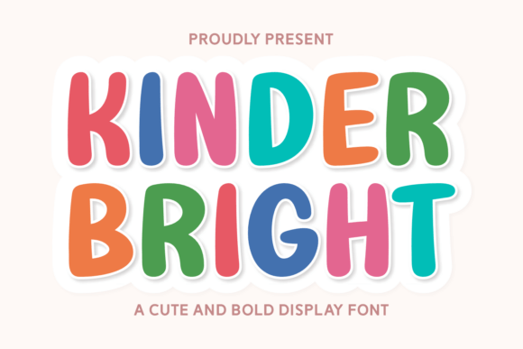 Kinder Bright: A Playful Display Typeface for Editorial Joy