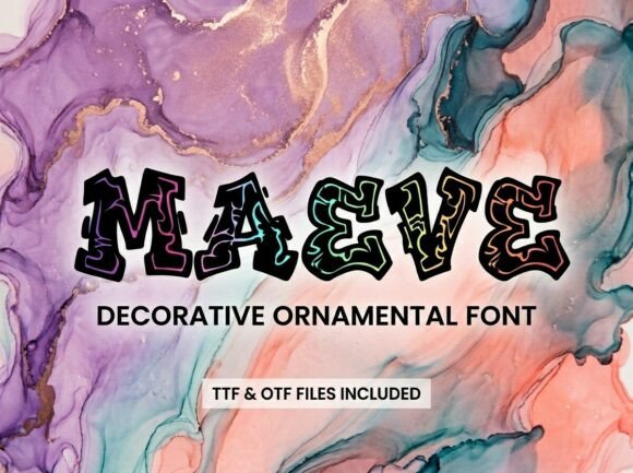 Maeve: A Utility-Inspired Display Font for Crafters & Makers