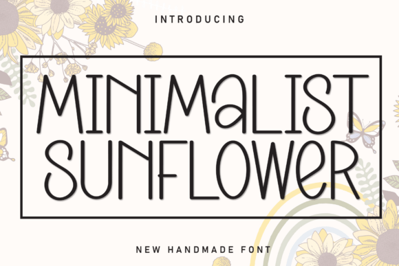 Minimalist Sunflower: A Playful Display Font for Scroll-Stopping Brand Content