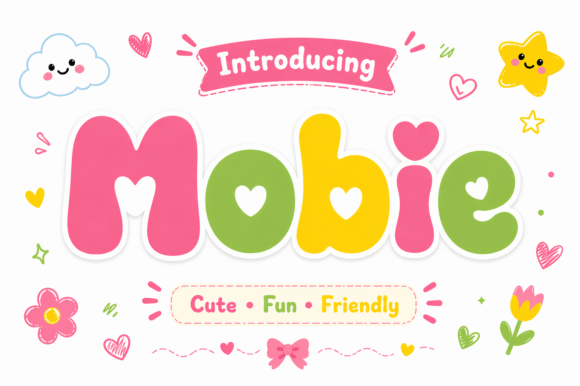 Mobie: A Display Font That Feels Like Sunshine on Paper