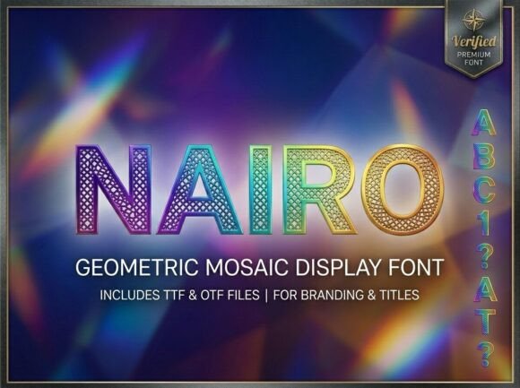 Nairo: A Bold Display Font for Standout Branding