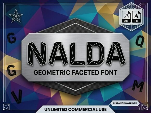 Nalda: A Clean, Tech-Inspired Display Font for Small Business Branding
