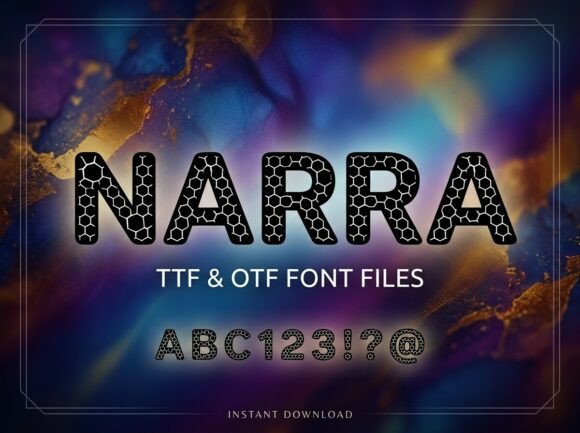 Narra: An Elegant Display Font for Digital Branding