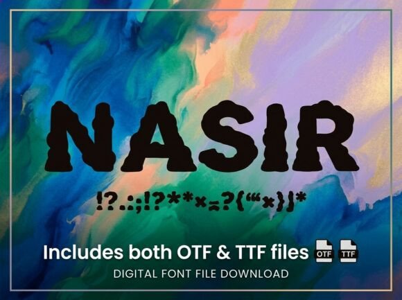 Nasir: A Glitch-Fueled Display Font for Editorial Impact