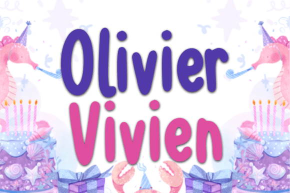 Olivier Vivien: A Display Font That Makes Your Message Smile