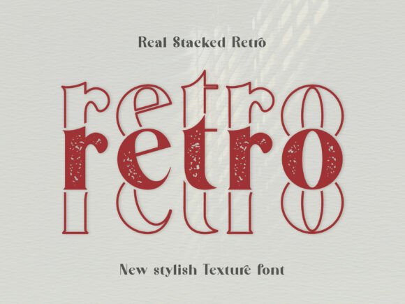 Real Stacked Retro: A Bold Display Font for Digital Branding