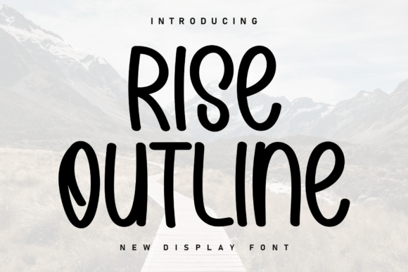 Rise Outline: A Handwritten Font That Breathes Warmth Into Editorial Design