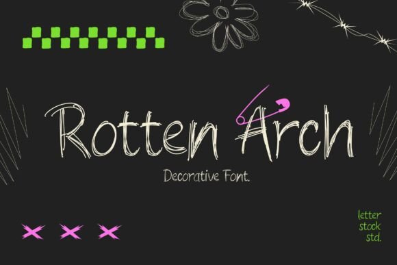 Rotten Arch: A Raw Display Font for Editorial Edge