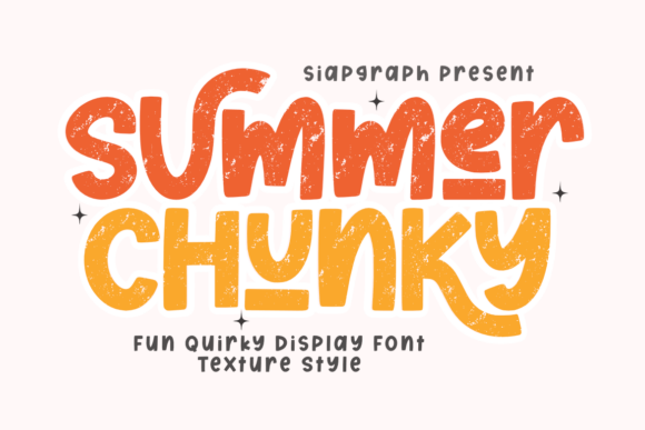 Summer Chunky Texture: A Display Font That Builds Brand Recognition