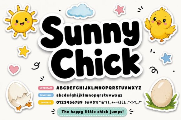 Sunny Chick: A Playful Display Font for Web Designers