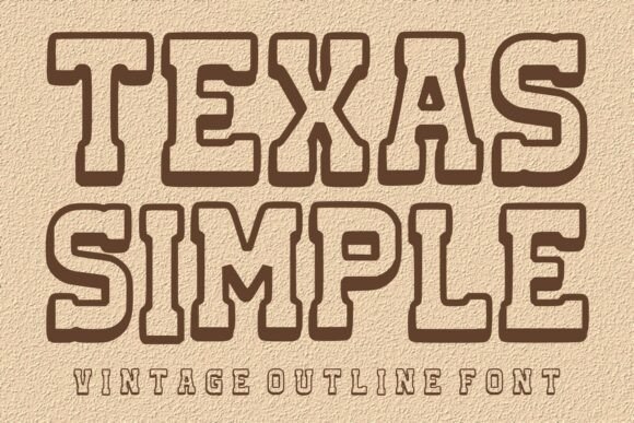 Texas Simple: A Display Font That Cuts Through the Feed