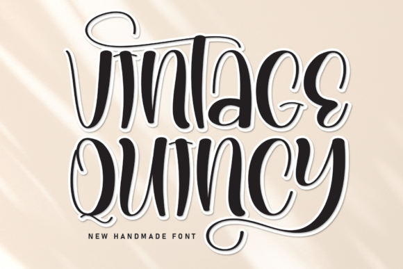 Vintage Quincy: A Warm, Timeless Display Font for Handmade Creators