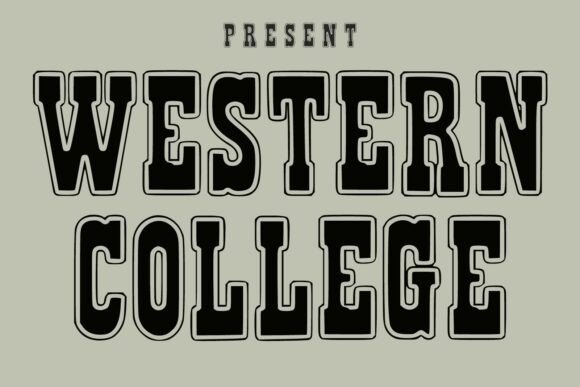 Western College: A Bold Display Font for Digital Branding