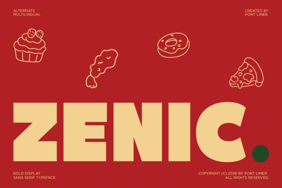 Zenic: A Bold Display Font That Elevates Digital Branding